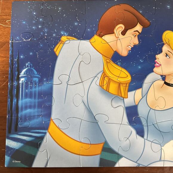 Disney Princess Cinderella 24 piece 13"x10" by Mattel 2002 ages 3-7 Complete - Picture 8 of 11